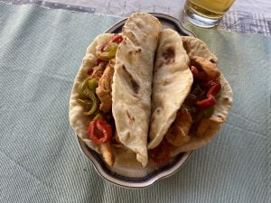 fajitas pe farfurie