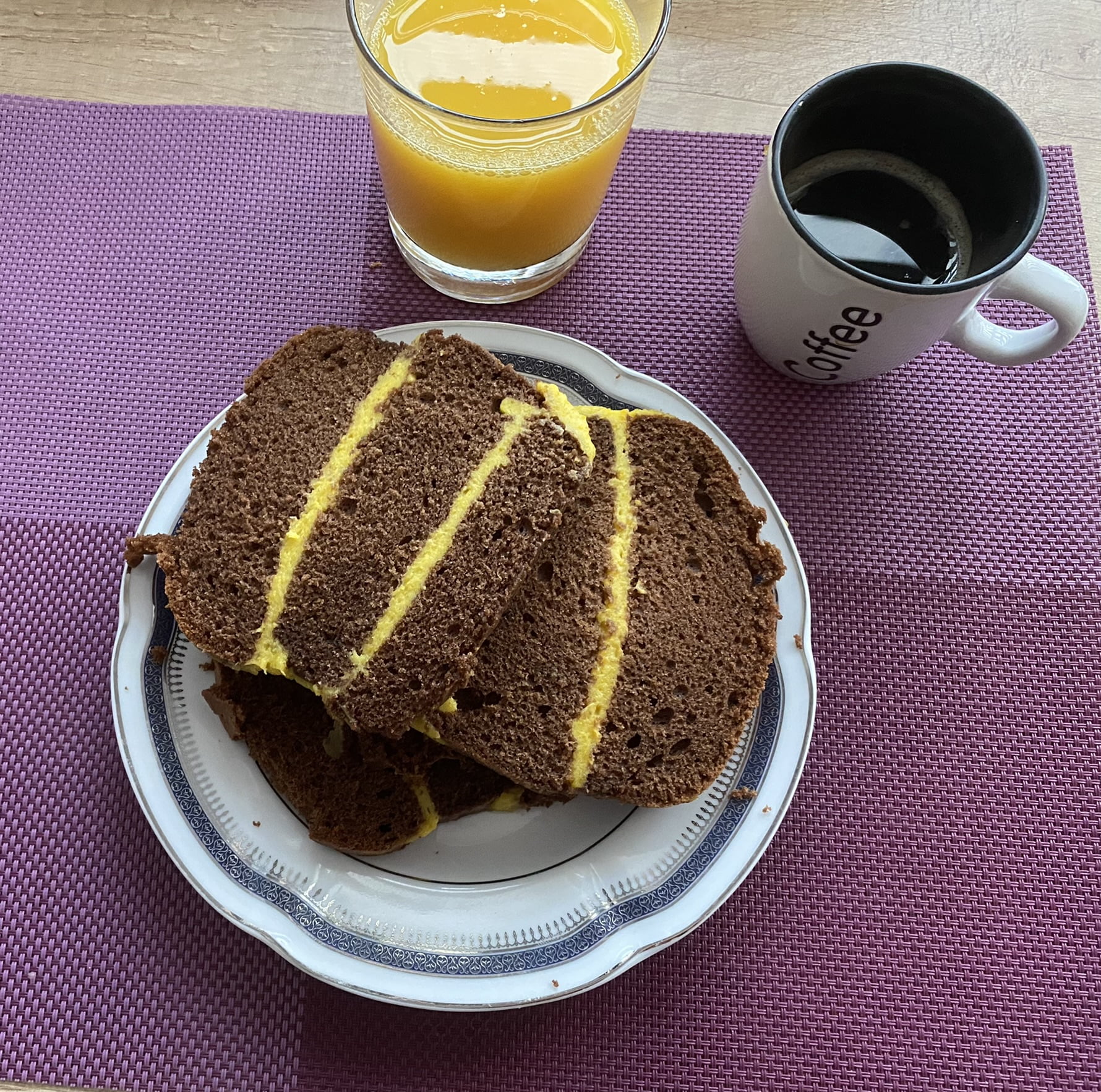 Chec cu cremă de vanilie