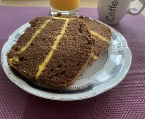 Chec cu cremă de vanilie