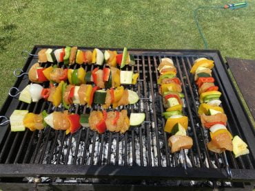 Frigărui de pui la grătar