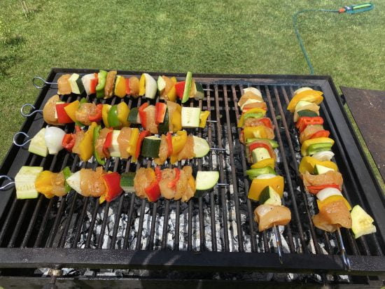 Frigărui de pui la grătar